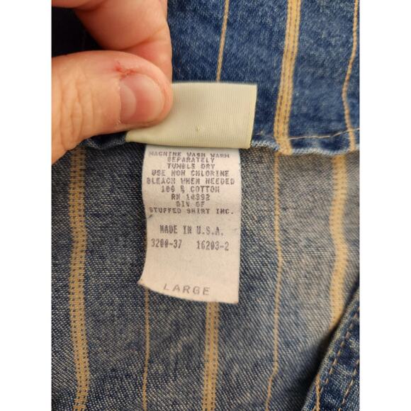 Vtg‎ Vivaldi Jeanswear Vest Womens Large Blue Denim Fall Appliqués USA Made EUC - Picture 6 of 6